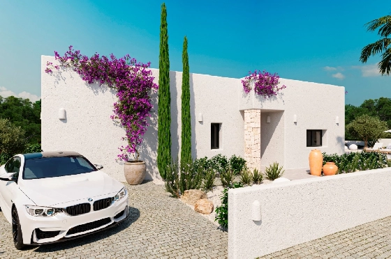Villa in Denia(Marquesa 4) zu verkaufen, Wohnfläche 120 m², Baujahr 2025, Zustand neuwertig, + Zentralheizung, Klimaanlage, Grundstück 1085 m², 3 Schlafzimmer, 2 Badezimmer, Pool, ref.: UM-UV-HEBE-2