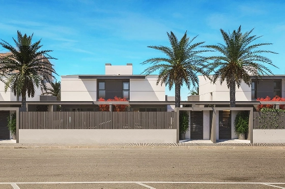 Doppelhaushälfte in Los Nietos zu verkaufen, Wohnfläche 166 m², Zustand Erstbezug, Grundstück 228 m², 3 Schlafzimmer, 3 Badezimmer, Pool, ref.: HA-NIN-100-D01-18