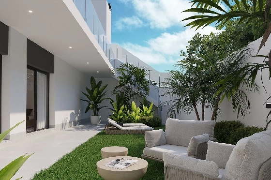 Villa in Finestrat zu verkaufen, Wohnfläche 175 m², Zustand Erstbezug, + fussboden, Klimaanlage, Grundstück 455 m², 3 Schlafzimmer, 3 Badezimmer, Pool, ref.: HA-FIN-106-E01-6