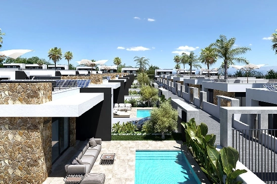 Villa in Ciudad Quesada zu verkaufen, Wohnfläche 167 m², Zustand Erstbezug, Klimaanlage, Grundstück 263 m², 3 Schlafzimmer, 2 Badezimmer, Pool, ref.: HA-CQN-121-E02-17