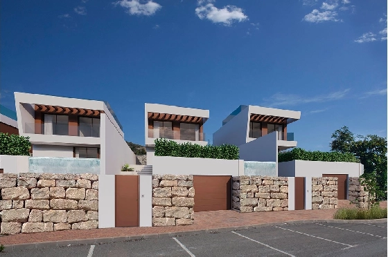 Villa in Finestrat zu verkaufen, Wohnfläche 287 m², Zustand Erstbezug, Grundstück 355 m², 3 Schlafzimmer, 3 Badezimmer, Pool, ref.: HA-FIN-121-E02-2