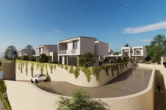 Villa in La Nucia zu verkaufen, Wohnfläche 125 m², Zustand Erstbezug, Klimaanlage, Grundstück 334 m², 3 Schlafzimmer, 3 Badezimmer, Pool, ref.: HA-LNN-110-E01-10