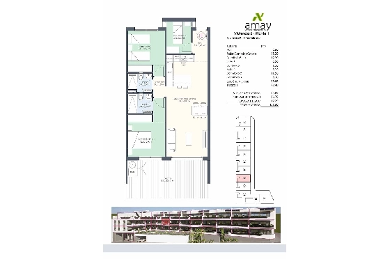 Etagen Apartment in Benijofar zu verkaufen, Wohnfläche 118 m², Zustand Erstbezug, 3 Schlafzimmer, 2 Badezimmer, Pool, ref.: HA-BNN-332-A02-32