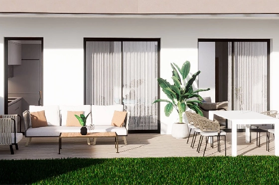 Erdgeschoss Apartment in Finestrat zu verkaufen, Wohnfläche 176 m², Zustand Erstbezug, 3 Schlafzimmer, 2 Badezimmer, Pool, ref.: HA-FIN-317-A03-1