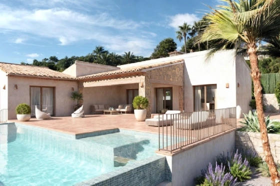 Villa in Javea zu verkaufen, Wohnfläche 270 m², Baujahr 2025, Klimaanlage, Grundstück 1000 m², 3 Schlafzimmer, 3 Badezimmer, Pool, ref.: PR-PPS3199NB-1