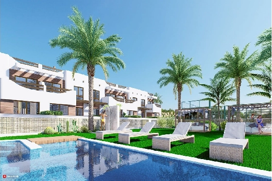Erdgeschoss Apartment in Torre de la Horadada zu verkaufen, Wohnfläche 85 m², Zustand Erstbezug, 2 Schlafzimmer, 2 Badezimmer, Pool, ref.: HA-THN-450-A01-2