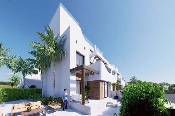 Erdgeschoss Apartment in Torre de la Horadada zu verkaufen, Wohnfläche 85 m², Zustand Erstbezug, 2 Schlafzimmer, 2 Badezimmer, Pool, ref.: HA-THN-450-A01-9