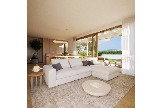 Reihenhaus in Gata de Gorgos zu verkaufen, Wohnfläche 102 m², Baujahr 2026, Klimaanlage, Grundstück 32 m², 3 Schlafzimmer, 2 Badezimmer, ref.: LS-GT5-4