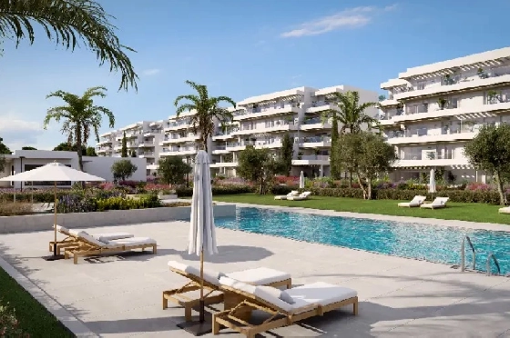 Apartment in El Vergel zu verkaufen, Wohnfläche 80 m², Baujahr 2027, Klimaanlage, Grundstück 24 m², 3 Schlafzimmer, 2 Badezimmer, Pool, ref.: AH-EV-VI-2-02-01-D-2