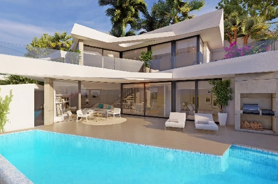 Villa in Benitachell zu verkaufen, Wohnfläche 226 m², Baujahr 2024, Klimaanlage, Grundstück 270 m², 3 Schlafzimmer, 3 Badezimmer, Pool, ref.: AM-12202NS-1