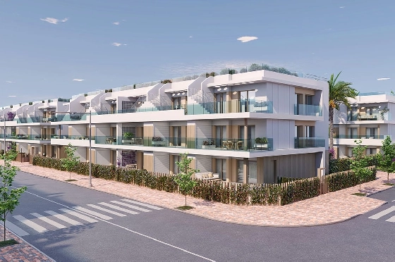 Etagen Apartment in Pilar de la Horadada zu verkaufen, Wohnfläche 111 m², Zustand Erstbezug, 3 Schlafzimmer, 2 Badezimmer, Pool, ref.: HA-PIN-132-A03-4