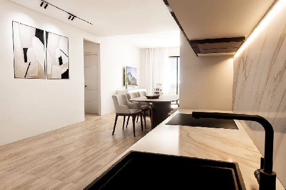 Penthouse Apartment in Finestrat zu verkaufen, Wohnfläche 154 m², Zustand Erstbezug, 2 Schlafzimmer, 2 Badezimmer, Pool, ref.: HA-FIN-318-A02-12