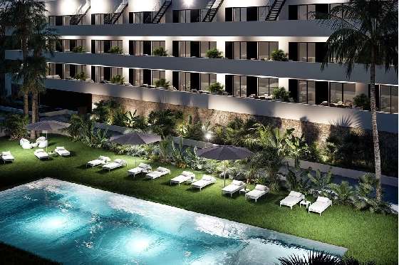 Penthouse Apartment in Finestrat zu verkaufen, Wohnfläche 154 m², Zustand Erstbezug, 2 Schlafzimmer, 2 Badezimmer, Pool, ref.: HA-FIN-318-A02-22