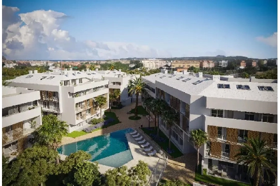 Apartment in Javea zu verkaufen, Wohnfläche 112 m², Baujahr 2025, Klimaanlage, Grundstück 11 m², 3 Schlafzimmer, 3 Badezimmer, Pool, ref.: AH-J-VI-1-1-3-D-1