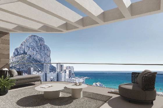 Apartment in Calpe zu verkaufen, Wohnfläche 62 m², Klimaanlage, Grundstück 36 m², 2 Schlafzimmer, 2 Badezimmer, Pool, ref.: GE-J11A-9