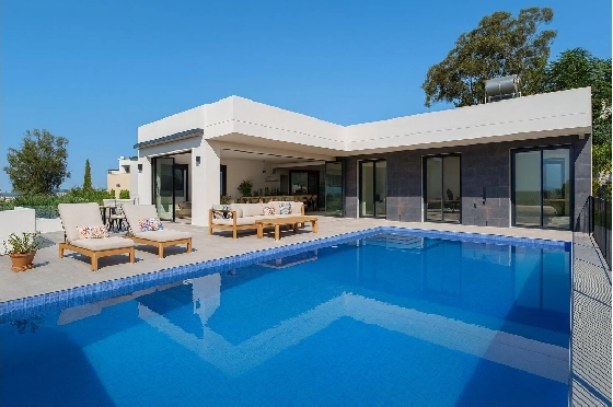Villa in Pedreguer zu verkaufen, Wohnfläche 144 m², Baujahr 2025, Klimaanlage, Grundstück 900 m², 3 Schlafzimmer, 2 Badezimmer, Pool, ref.: AM-12609DA-1