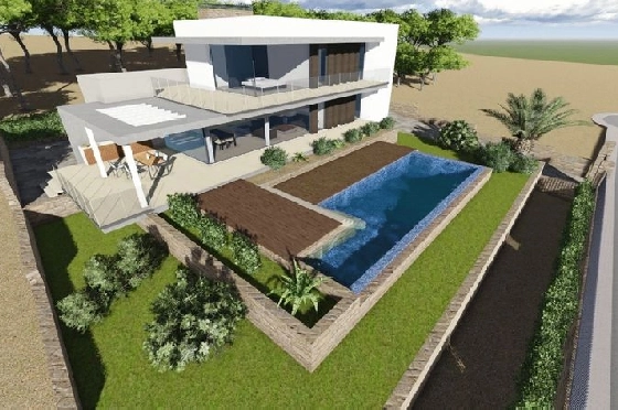 Villa in Moraira zu verkaufen, Wohnfläche 319 m², Klimaanlage, Grundstück 898 m², 3 Schlafzimmer, 4 Badezimmer, Pool, ref.: AVS-41765-1