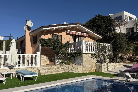 Villa in Pedreguer zu verkaufen, Wohnfläche 61 m², Baujahr 2014, Zustand gepflegt, + KLIMA, Klimaanlage, Grundstück 385 m², 2 Schlafzimmer, 1 Badezimmer, Pool, ref.: RG-0126-7