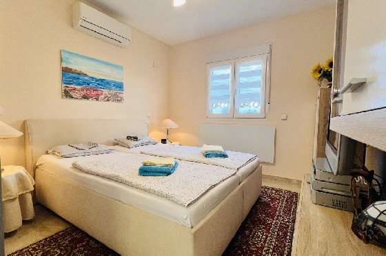 Villa in Els Poblets zu verkaufen, Wohnfläche 95 m², Baujahr 2001, Zustand gepflegt, + Ofen, Klimaanlage, Grundstück 350 m², 3 Schlafzimmer, 3 Badezimmer, Pool, ref.: FK-0326-10