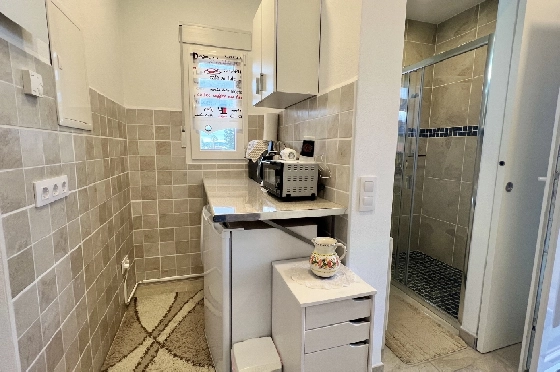Villa in Els Poblets zu verkaufen, Wohnfläche 95 m², Baujahr 2001, Zustand gepflegt, + Ofen, Klimaanlage, Grundstück 350 m², 3 Schlafzimmer, 3 Badezimmer, Pool, ref.: FK-0326-11