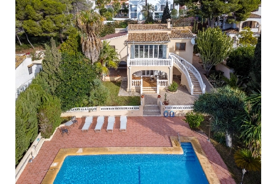 Villa in Moraira zu verkaufen, Wohnfläche 270 m², Klimaanlage, Grundstück 897 m², 3 Schlafzimmer, 3 Badezimmer, Pool, ref.: AM-12629DR-39