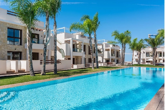 Erdgeschoss Apartment in Torrevieja zu verkaufen, Wohnfläche 100 m², Zustand Erstbezug, 3 Schlafzimmer, 2 Badezimmer, Pool, ref.: HA-TON-159-A03-4