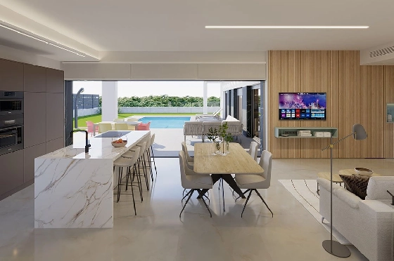Villa in Algorfa zu verkaufen, Wohnfläche 318 m², Zustand Erstbezug, Grundstück 455 m², 3 Schlafzimmer, 2 Badezimmer, Pool, ref.: HA-ARN-140-E04-4