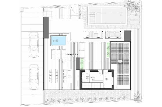 Villa in Los Alcazares zu verkaufen, Wohnfläche 426 m², Zustand Erstbezug, Klimaanlage, Grundstück 394 m², 3 Schlafzimmer, 2 Badezimmer, Pool, ref.: HA-LAN-470-E02-13
