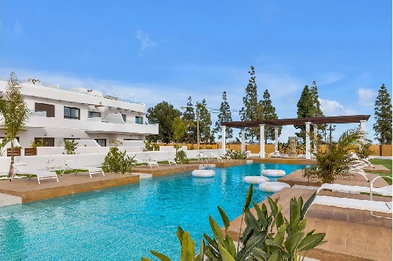 Penthouse Apartment in Los Alcazares zu verkaufen, Wohnfläche 137 m², Zustand Erstbezug, 2 Schlafzimmer, 2 Badezimmer, Pool, ref.: HA-LAN-436-A03-1