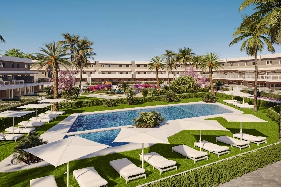Doppelhaushälfte in Monforte Del Cid(Alenda Golf) zu verkaufen, Wohnfläche 123 m², Grundstück 156 m², 3 Schlafzimmer, 2 Badezimmer, Pool, ref.: TW-ALLURE-13-3