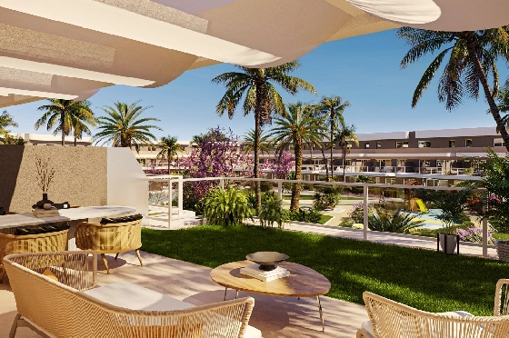 Doppelhaushälfte in Monforte Del Cid(Alenda Golf) zu verkaufen, Wohnfläche 123 m², Grundstück 156 m², 3 Schlafzimmer, 2 Badezimmer, Pool, ref.: TW-ALLURE-13-8