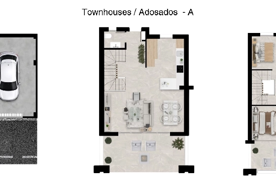Stadthaus in La Cala De Mijas(La Cala Golf Resort) zu verkaufen, Wohnfläche 208 m², Grundstück 255 m², 3 Schlafzimmer, 3 Badezimmer, ref.: TW-THE-MEADOWS-4-25