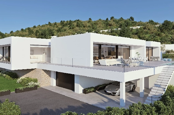 Villa in Benitachell(Cumbre del Sol) zu verkaufen, Wohnfläche 313 m², Grundstück 1338 m², 4 Schlafzimmer, 6 Badezimmer, Pool, ref.: VA-21558-4