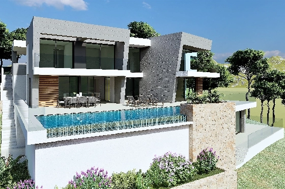 Villa in Benitachell(Benitatxell) zu verkaufen, Wohnfläche 298 m², Grundstück 1149 m², 3 Schlafzimmer, 4 Badezimmer, Pool, ref.: VA-22941-1