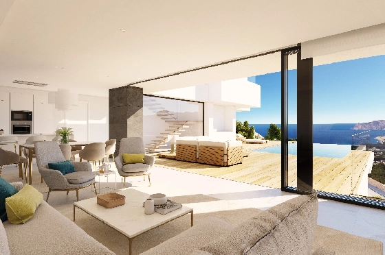 Villa in Benitachell(Cumbre del Sol) zu verkaufen, Wohnfläche 193 m², Grundstück 878 m², 3 Schlafzimmer, 3 Badezimmer, Pool, ref.: VA-23251-6