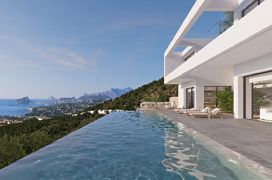 Villa in Benissa(Benissa) zu verkaufen, Wohnfläche 434 m², + Fussbodenheizung, Klimaanlage, Grundstück 1510 m², 4 Schlafzimmer, 6 Badezimmer, Pool, ref.: VA-24551-6