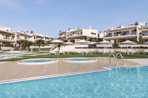 Erdgeschoss Apartment in Torrevieja zu verkaufen, Wohnfläche 108 m², Zustand Erstbezug, 3 Schlafzimmer, 2 Badezimmer, Pool, ref.: HA-TON-271-A03-1
