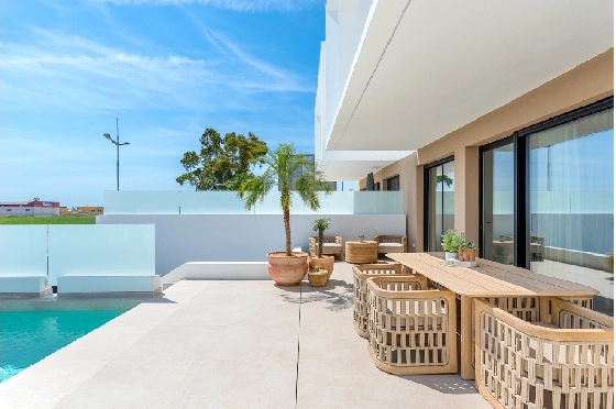 Reihenhaus in Dolores zu verkaufen, Wohnfläche 144 m², Zustand Erstbezug, Klimaanlage, Grundstück 190 m², 3 Schlafzimmer, 2 Badezimmer, Pool, ref.: HA-DON-115-R01-3