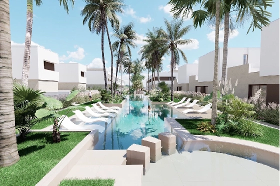 Penthouse Apartment in Los Alcazares zu verkaufen, Wohnfläche 145 m², Zustand Erstbezug, 3 Schlafzimmer, 2 Badezimmer, Pool, ref.: HA-LAN-451-A02-2