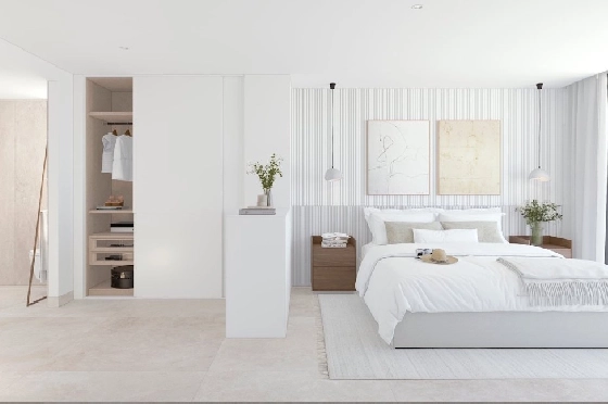 Etagen Apartment in Calpe zu verkaufen, Wohnfläche 133 m², Zustand Erstbezug, + fussboden, Klimaanlage, 3 Schlafzimmer, 2 Badezimmer, Pool, ref.: HA-CAN-160-A02-15