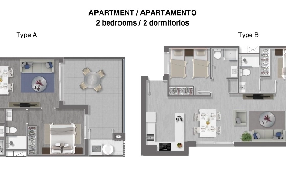 Apartment in Torrevieja(La Mata, Torrevieja, Costa Blanca) zu verkaufen, Wohnfläche 65 m², Grundstück 92 m², 2 Schlafzimmer, 2 Badezimmer, Pool, ref.: TW-EDEN-BEACH-12-26