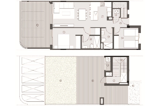 Penthouse Apartment in Torrevieja zu verkaufen, Wohnfläche 156 m², Zustand Erstbezug, 2 Schlafzimmer, 2 Badezimmer, Pool, ref.: HA-TON-290-A03-14