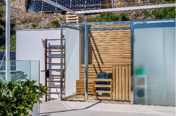 Villa in Moraira zu verkaufen, Wohnfläche 370 m², Baujahr 2022, Klimaanlage, Grundstück 813 m², 4 Schlafzimmer, 4 Badezimmer, Pool, ref.: AM-12683DR-24