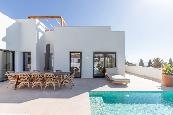 Villa in Moraira zu verkaufen, Wohnfläche 347 m², Baujahr 2025, Klimaanlage, Grundstück 852 m², 4 Schlafzimmer, 5 Badezimmer, Pool, ref.: AM-12704DA-2