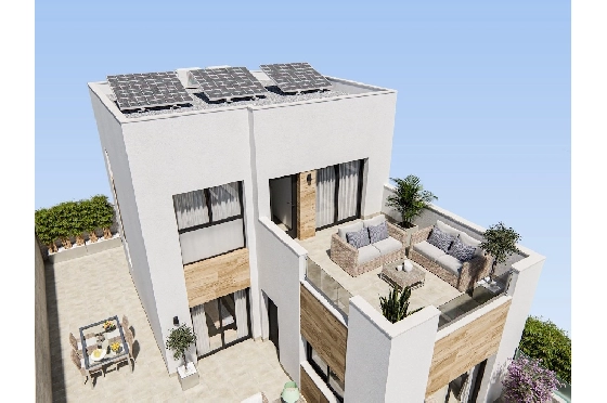 Villa in San Fulgencio zu verkaufen, Wohnfläche 108 m², Zustand Erstbezug, Klimaanlage, Grundstück 244 m², 3 Schlafzimmer, 2 Badezimmer, Pool, ref.: HA-MAN-301-E01-5