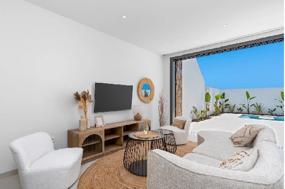 Villa in Los Alcazares zu verkaufen, Wohnfläche 198 m², Zustand Erstbezug, Klimaanlage, Grundstück 235 m², 3 Schlafzimmer, 2 Badezimmer, Pool, ref.: HA-LAN-501-E01-5