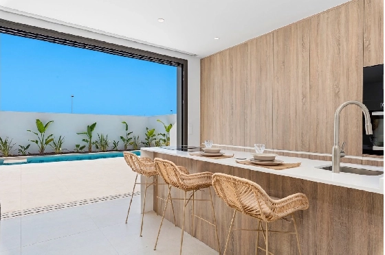 Villa in Los Alcazares zu verkaufen, Wohnfläche 198 m², Zustand Erstbezug, Klimaanlage, Grundstück 235 m², 3 Schlafzimmer, 2 Badezimmer, Pool, ref.: HA-LAN-501-E01-9